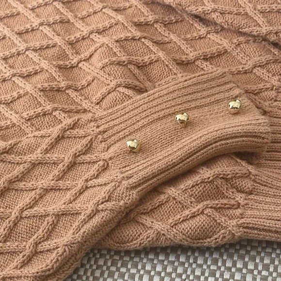 Girl’s Textured Knit Sweater - Picture 2 of 6